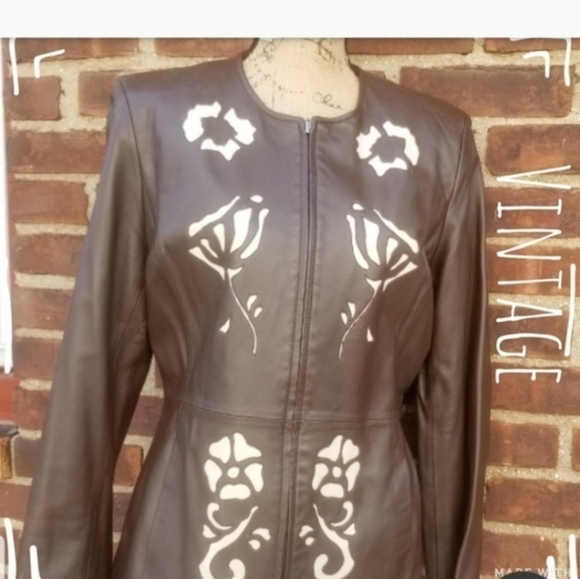 Vintage Pamela McCoy leather jacket M - Picture 9 of 9